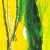ohne titel, 2023, mischtechnik auf papier, 88x63 cm, copyright axel hptner + vg bildkunst